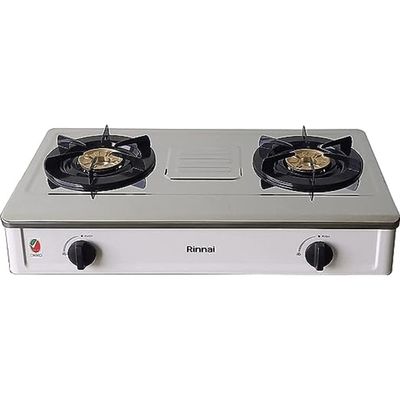 Rinnai 2 Brass Burner Gas Stove | Stainless Steel Top | Made in Vietnam | RVE274HWS