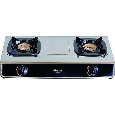 Rinnai 2 Brass Burner Gas Stove | Stainless Steel Top| Made in Vietnam | RV210RI