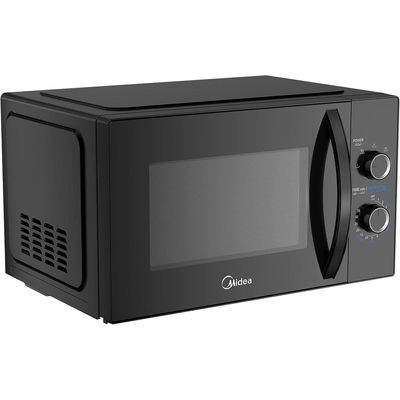 Midea 25 Liters Solo Microwave Oven | 5 Power Levels | 800W | Child-Safety-Lock | Defrost Function | 35 Minutes Timer | Fast Reheat | Pull Open Door Handle | Good for Home & Office | Black | MM8P022KG-BK