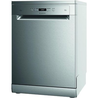 Ariston Dishwasher Freestanding | 14 Place Setting | 9 Programs | Inverter Motor With Turbo Washing & Static Dry Functions | 3D Zone Wash | Third Rack | Silent Dishwasher | Made In Poland | Inox | LFC3C33WFXUK