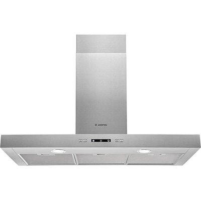 Ariston Built In 90cm Chimney Hood, Telescopic, Wall mounted, Inox