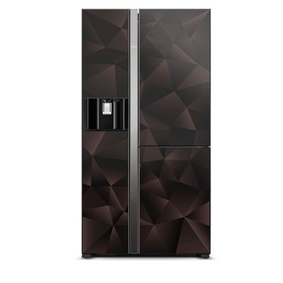 Hitachi 659 Ltr Side by Side Door Refrigerator| Premium Design | RM700VAGUK9XGBZ | Glass Bronze Color