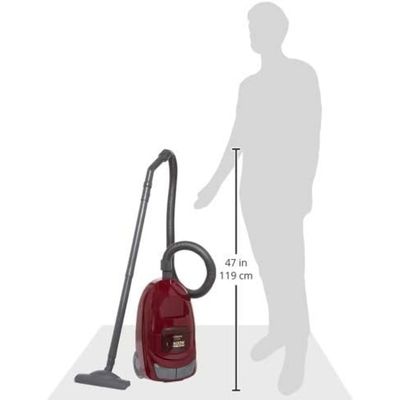 Hitachi  Canister Vacuum Cleaner 1600w, Wine Red, CVW160024CBSWR