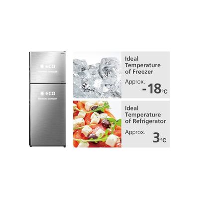 Hitachi 253L Inverter Refrigerator Brilliant Silver