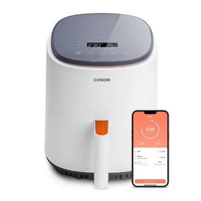 COSORI Lite 3.8L Smart Air Fryer | Up to 230℃ | 7 Functions | One-touch Operation | Online Recipes | White