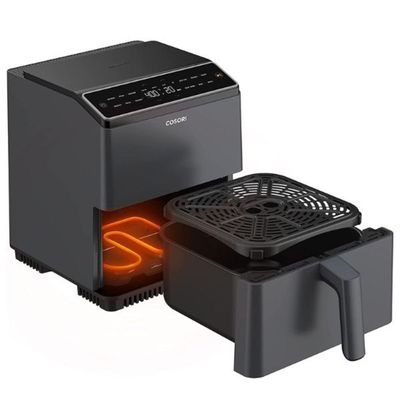 COSORI 6.4L Dual Blaze Smart Air Fryer| Double Heating Elements | Cookbook | No Shaking & No Preheating | APP Control | 12 Functions |Roast | Bake | Reheat | Dishwasher Safe