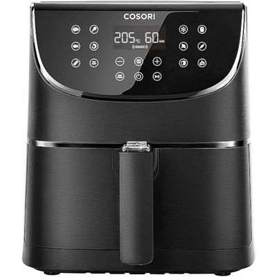 COSORI Air Fryer 5.5 L| 1700W Max XL 5.5L | Digital Touchscreen | 11 Presets | Oil Free Hot Cooker | Nonstick Basket | Red | 100 Recipes Cookbook | Black| CP158-AF
