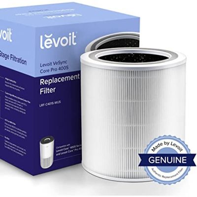 LEVOIT Air Purifier Replacement Filter | Core 400S-RF | H13 True HEPA | White | Removes 99.97% of Airborne Pollutants