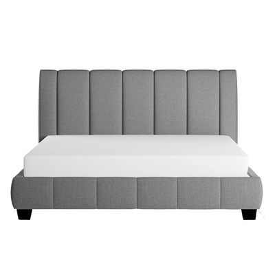 Olson Modern Platform King Size Bed Frame Grey