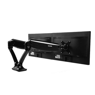 Mahmayi Black VNDLB502D Modern Dual Monitor Support Arm Adjustable for Monitor, TV, PC (71x24x15cm)