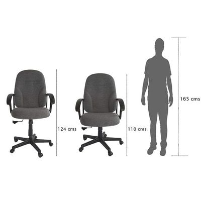 Office Chair for Computer Workstation (591 High Back Grey)