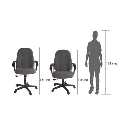 Office Chair for Computer Workstation (591 High Back Grey)