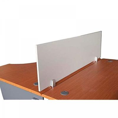 Mahmayi Deler Desktop Mounted Privacy Panel Divider Panels with 2 Clips for Student, Call Centers, Offices, Libraries, Classrooms- Removable Sound Absorbing Desk Partition Board(120 CM, Silver)