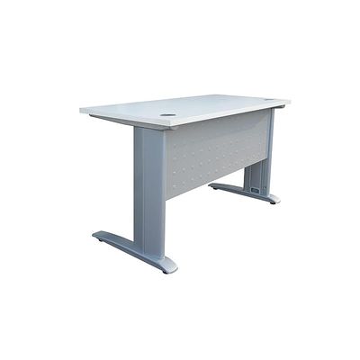 Stazion 1260 Modern Office Desk With Drawers (120Cm) (Without Drawers, White)