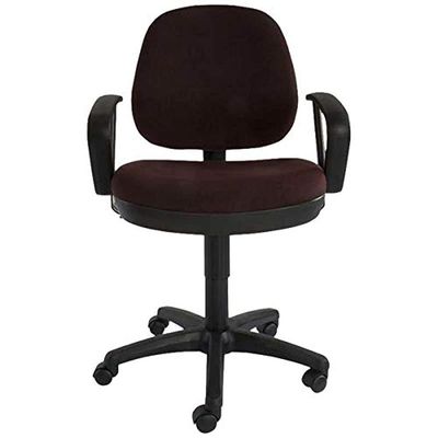 Mahmayi Sephora 3059A Task Chair - Office Chair with Armrests, PP Back and Seat Frame and Double Wheel Rolling Castors (Peat)