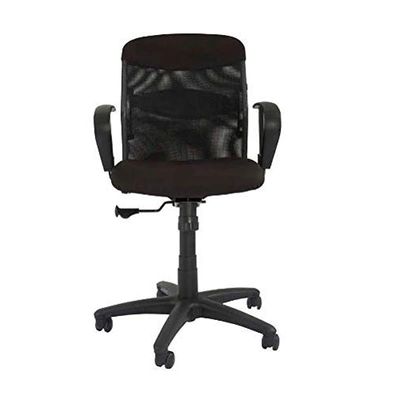 Scarlet 33536 Low Back Ergonomic Mesh Office Chair With Adjustable Armrest and Soft Arm Pad Synchronized Tilt Tension Mechanism and