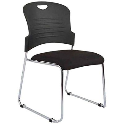 Galaxy 8665Ncf Guest Chair Without Armrest and Sturdy Polished Frame Cantilever Office Chair With Molded Foam Fabric Seat and Pp Back