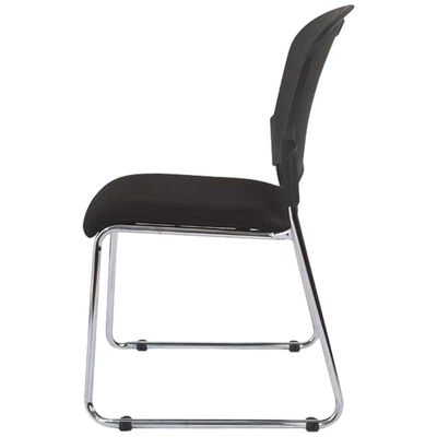 Galaxy 8665Ncf Guest Chair Without Armrest and Sturdy Polished Frame Cantilever Office Chair With Molded Foam Fabric Seat and Pp Back