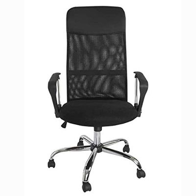 CX4DHBBL Executive Mesh Chair, Ergonomic Height Adjustable Swivel Desk Chair with Lumbar Support Breathable Backrest for Computer Workstation Home Office - (Sarah 4D High Back, Black)