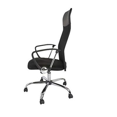 CX4DHBBL Executive Mesh Chair, Ergonomic Height Adjustable Swivel Desk Chair with Lumbar Support Breathable Backrest for Computer Workstation Home Office - (Sarah 4D High Back, Black)