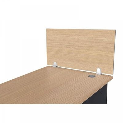Mahmayi Deler Desktop Mounted Privacy Panel Divider Panels with 2 Clips for Student, Call Centers, Offices, Libraries, Classrooms- Removable Sound Absorbing Desk Partition Board(75 CM, Oak)