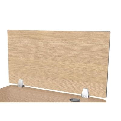 Mahmayi Deler Desktop Mounted Privacy Panel Divider Panels with 2 Clips for Student, Call Centers, Offices, Libraries, Classrooms- Removable Sound Absorbing Desk Partition Board(75 CM, Oak)