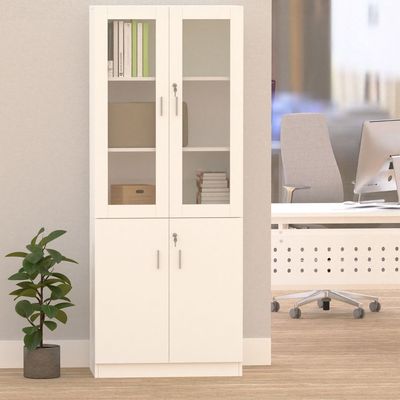 Carre 1123 White Full Height Bookshelf