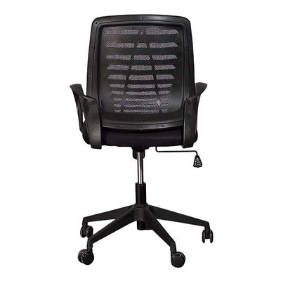 Sleekline 1004 Task Office Chair, Adjustment Height - Castor Wheel Chair With Headrest- Black