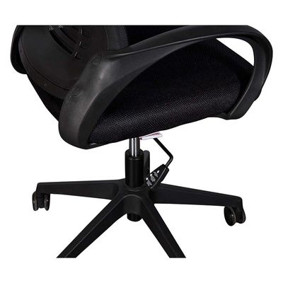 Sleekline 1004 Task Office Chair, Adjustment Height - Castor Wheel Chair With Headrest- Black