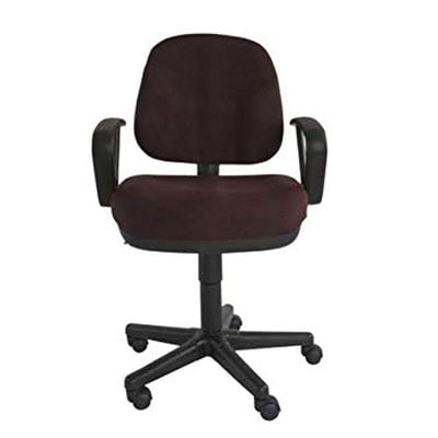 Mahmayi Debra 1380A Task Chair - Office Chair with Armrests, PP Back and Seat Frame and Double Wheel Rolling Castors (Peat)