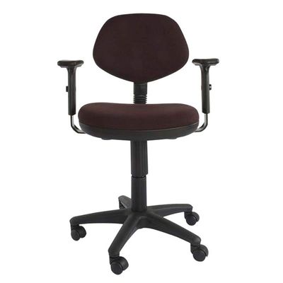 Mahmayi Sandra 1210A Task Chair - Office Chair with Adjustable Armrests, PP Back and Seat Frame and Double Wheel Rolling Castors (Peat)