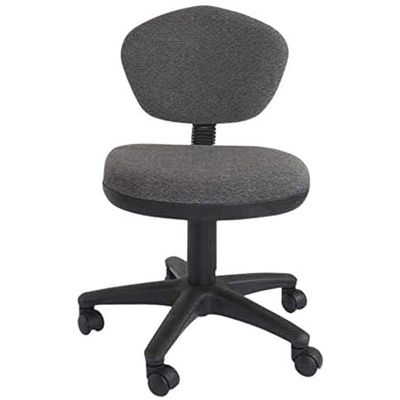 Mahmayi Sandra 1210 Task Chair - Office Chair with Height Adjustable Seat, PP Back and Seat Frame and Double Wheel Rolling Castors (Grey)