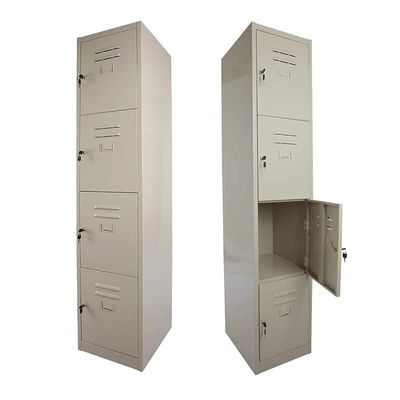 Victory Steel Japan Compartment Storage Steel Locker Filing Cabinet (Four Doors, Beige)