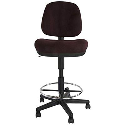 Mahmayi Debra 1380DK Task Chair - Office Chair with Draft Kit, PP Back and Seat Frame and Double Wheel Rolling Castors (Peat)