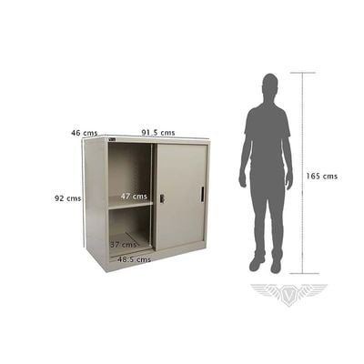 Victory Steel Japan OEM Sliding Door Steel Bookshelf (Steel Door)