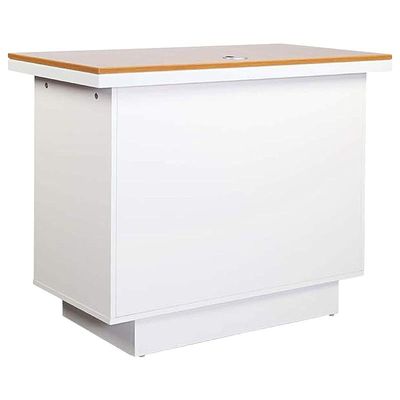 Zelda Melamine Modern Desk Storage Unit with 3 Drawers Dual Tone finish - Brown/White