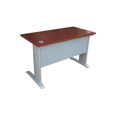 Stazion 1260 Modern Office Desk With Drawers (120Cm) (With Drawers, Apple Cherry)