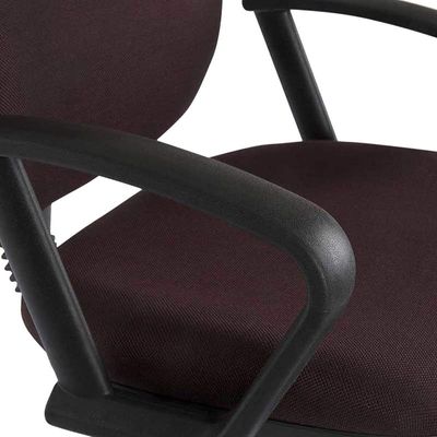 Mahmayi Sephora 3059ADK Task Chair - Office Chair with Draft Kit, Armrests, PP Back and Seat Frame and Double Wheel Rolling Castors (Peat)