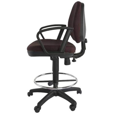 Mahmayi Sephora 3059ADK Task Chair - Office Chair with Draft Kit, Armrests, PP Back and Seat Frame and Double Wheel Rolling Castors (Peat)