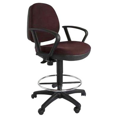 Mahmayi Sephora 3059ADK Task Chair - Office Chair with Draft Kit, Armrests, PP Back and Seat Frame and Double Wheel Rolling Castors (Peat)