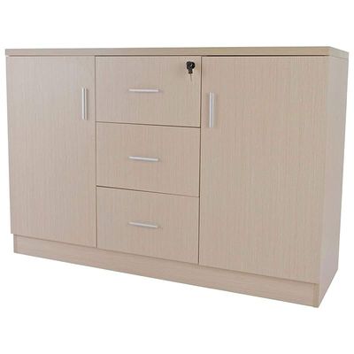 Storage Cabinet for Home Office (Oak Credenza)