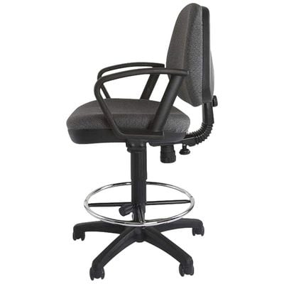 Mahmayi Sephora 3059ADK Task Chair - Office Chair with Draft Kit, Armrests, PP Back and Seat Frame and Double Wheel Rolling Castors (Grey)