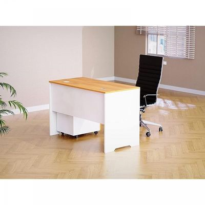 Zelda 246 12 Contemporary Office Desk, Light Walnut, MEA12APLArgent A12 Contemporary Office Desk