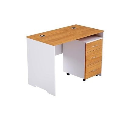 Zelda 246 12 Contemporary Office Desk, Light Walnut, MEA12APLArgent A12 Contemporary Office Desk