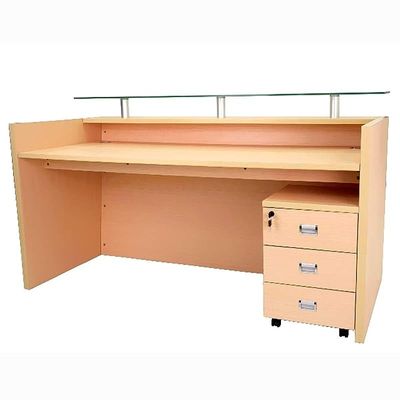 Harrera R06-18 Modern Reception Desk Oak