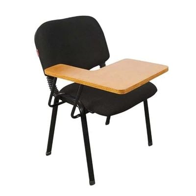 Gamma 502W Student Chair Durable Metal Legs - Padded Seat Cushion - Student Writing Chair - Ergonomic Design - (Black)