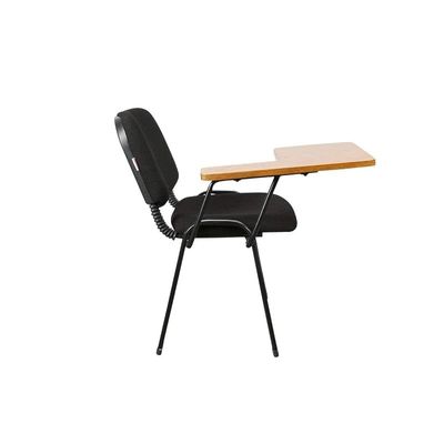Gamma 502W Student Chair Durable Metal Legs - Padded Seat Cushion - Student Writing Chair - Ergonomic Design - (Black)