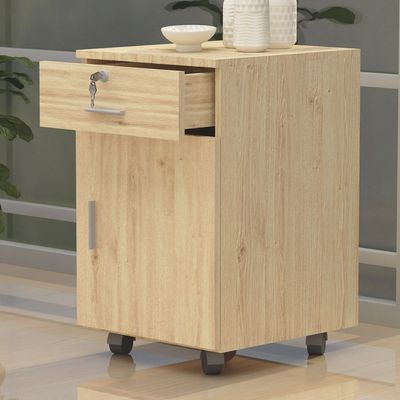 Mahmayi ME 1D1D Mobile Pedestal Melamine Finish - Oak