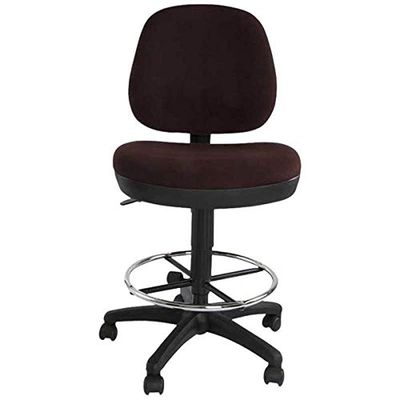 Mahmayi Sephora 3059DK Task Chair - Office Chair with Draft Kit, PP Back and Seat Frame and Double Wheel Rolling Castors (Peat)