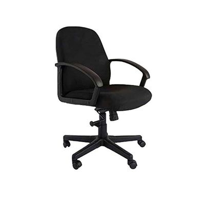 Iris 587 Office Executive Superior Fabric Low Back Chair (Black)